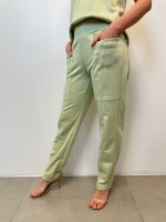calça amanda suede verde menta