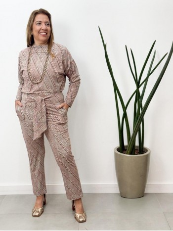 Calça EGLAÊ fluity confete marsala