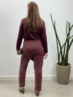 Calça EGLAÊ fluity poá