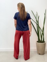 Calça Pantalona Fluity Sirlei carmim