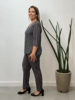Calça fluity Sequinha Estampada 