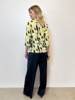 Calça Pantalona Fluity Sirlei marinho