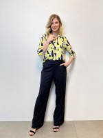 Calça Pantalona Fluity Sirlei marinho