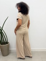 CALÇA FLUITY CARMEN LISA AREIA