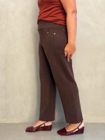 CALÇA FLáVIA boucle marrom café