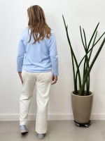 CALÇA FLáVIA MALHA levemente encorpada off-white