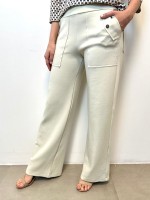 CALÇA sônia malha levemente encorpada gelo