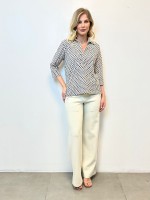 CALÇA sônia malha levemente encorpada gelo