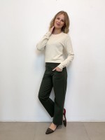 CALÇA ISADORA malha encorpada verde