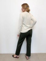 CALÇA ISADORA malha encorpada verde