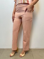 CALÇA ISADORA malha encorpada rosa bebê