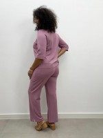 CALÇA rose Malha levemente encorpada ROSA ANTIGO