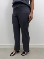 CALÇA rose Malha levemente encorpada cinza chumbo