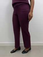 CALÇA rose Malha levemente encorpada marsala