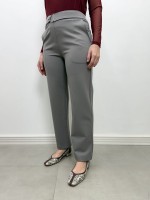 CALÇA VERÔNICA Malha Encorpada cinza