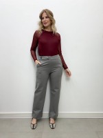 CALÇA VERÔNICA Malha Encorpada cinza