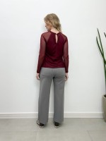 CALÇA VERÔNICA Malha Encorpada cinza