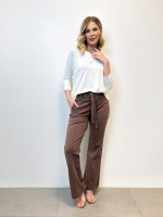 CALÇA TULIPA C/ ILHÓS Malha Encorpada fendi