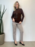 Calça Silvia BUCLÊ AREIA