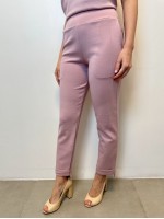 Calça Silvia Malha levemente Encorpada rosa seco