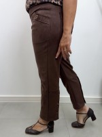 Calça Antônia suéde MARROM CAFÉ