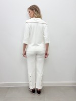 Calça Antônia Malha levemente Encorpada off-white