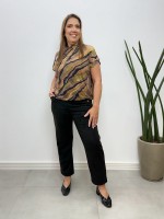 Calça Antônia suéde PRETA