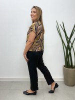 Calça Antônia suéde PRETA