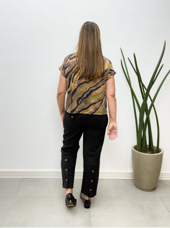 Calça Antônia suéde PRETA