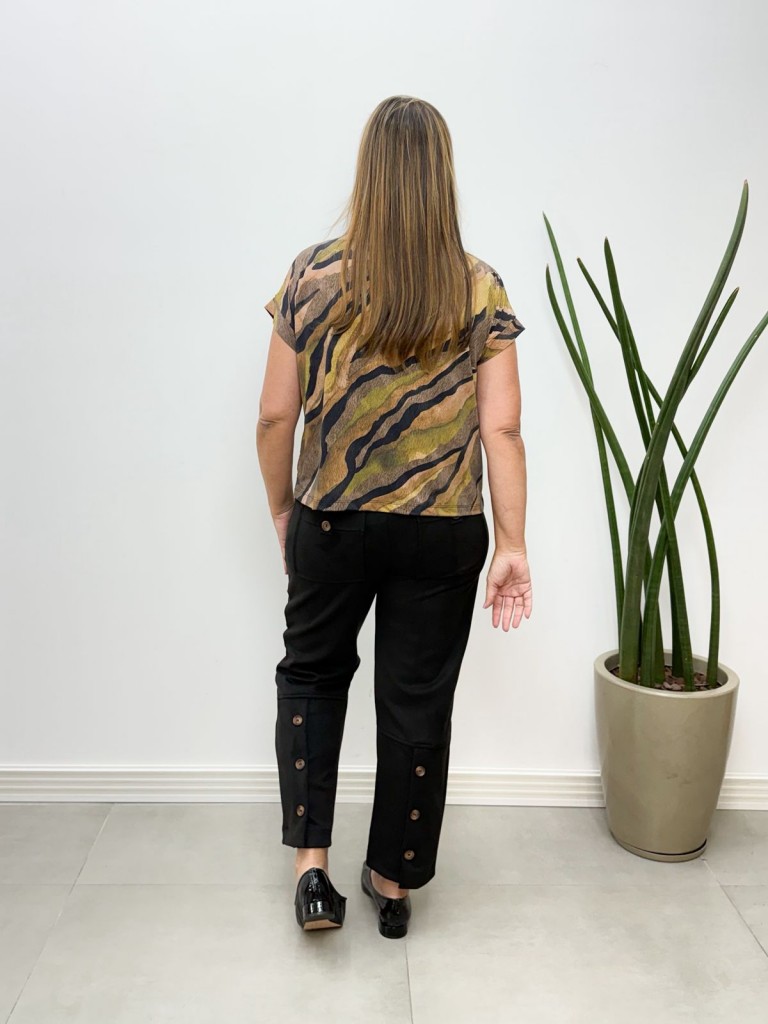 Calça Antônia suéde PRETA