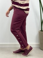 Calça Adriana Malha Encorpada marsala