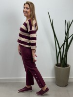 Calça Adriana Malha Encorpada marsala