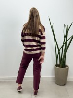 Calça Adriana Malha Encorpada marsala