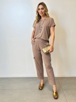 Calça verônica fluity cappuccino