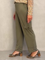 Calça verônica fluity verde militar