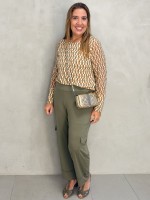 Calça verônica fluity verde militar