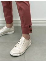Calça Bia Malha Encorpada rosa antigo