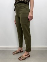 Calça Bia Malha Encorpada verde militar
