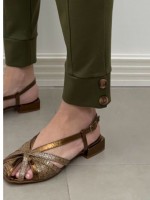 Calça Bia Malha Encorpada verde militar