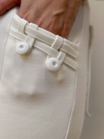 Calça malu Malha levemente Encorpada off-white