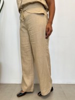 CALÇA Valquíria em LINHO areia