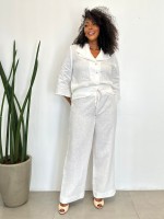 CALÇA Valquíria em LINHO off-white