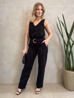 CALÇA ingrid MALHA LEVEMENTE ENCORPADA preta