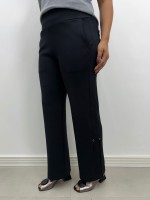 CALÇA sol malha levemente encorpada PRETA