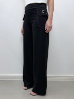 Calça IVONE Malha Encorpada PRETA