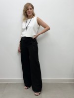 Calça IVONE Malha Encorpada PRETA