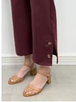 Calça PANTACOURT Malha Encorpada marsala