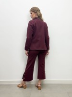 Calça PANTACOURT Malha Encorpada marsala