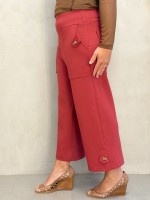 Calça PANTACOURT ISADORA Malha LEVEMENTE Encorpada TERRACOTA