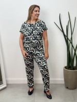 Calça catarina fluity geométrica